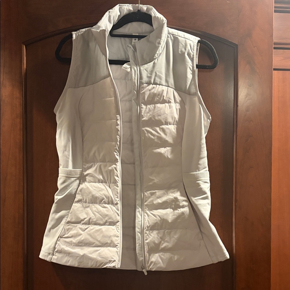Lululemon Athletica Light Gray Down for It All Vest
